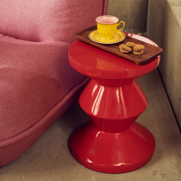 Zig Zag Stool, red from Pols Potten