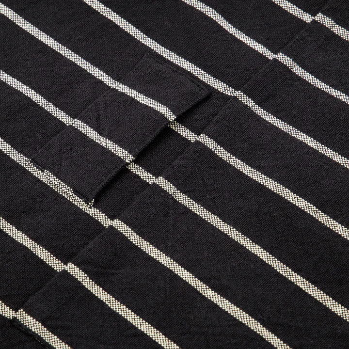 House Doctor - Chef Apron, 90 x 90 cm, black with white stripe