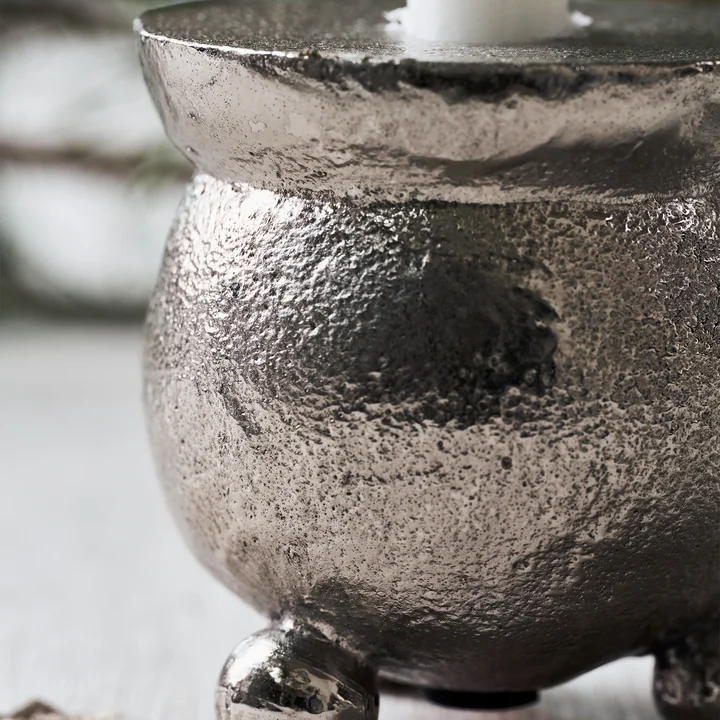 Classic Candlestick from House Doctor in the finish antique silver