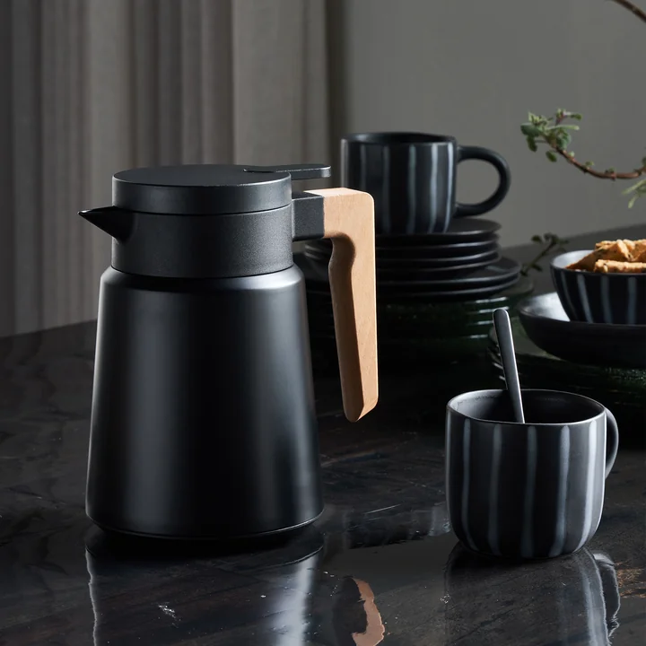 House Doctor - Cole Thermos flask, black, H 20 cm