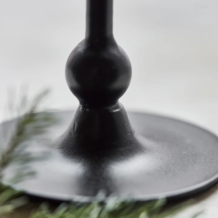 Folk Candlestick from House Doctor in black antique color