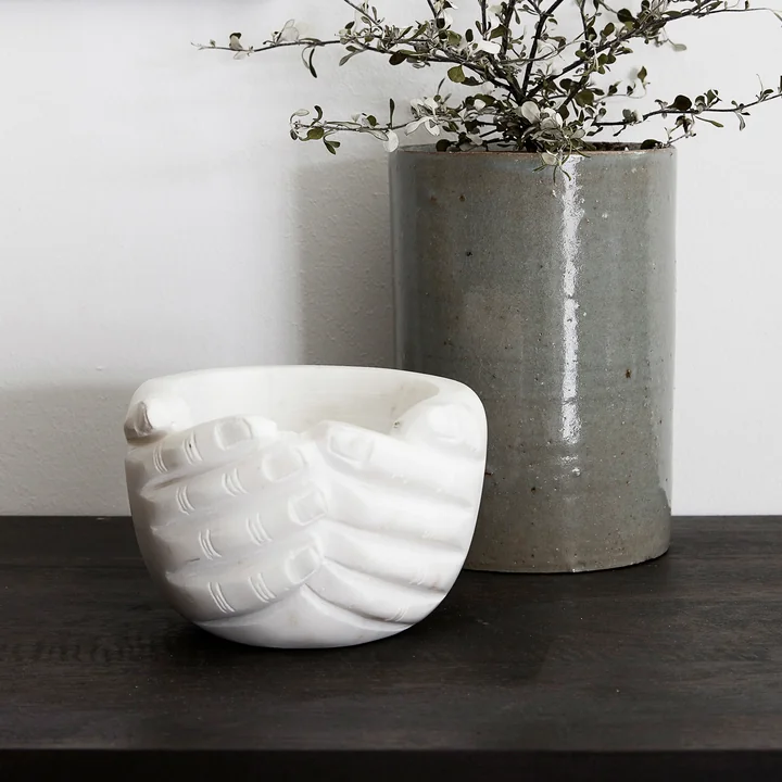 House Doctor - Hands Bowl Ø 15 cm, off-white