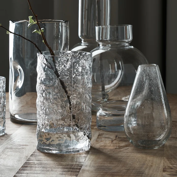 House Doctor - Huri Vase, H 20 cm, clear