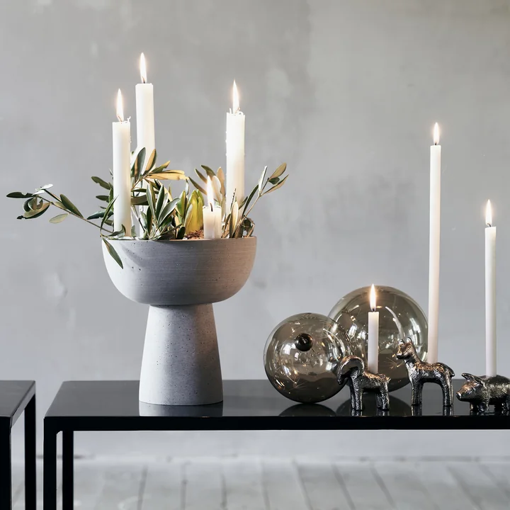 Marb Candlestick from House Doctor in color gray