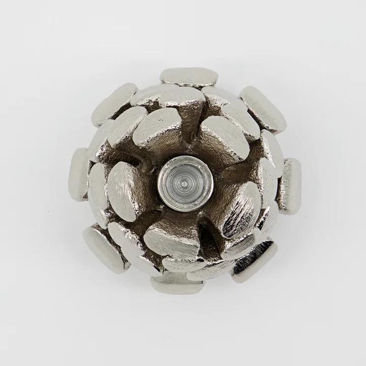 Pine Cone Candlestick from House Doctor in the finish antique silver