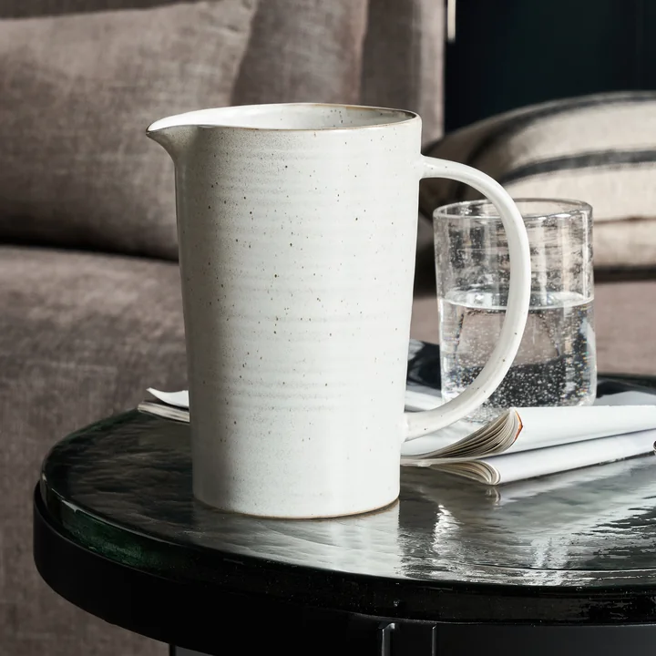 House Doctor - Pion jug, h 19 cm, gray / white