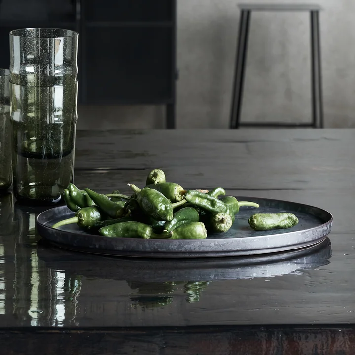 House Doctor - Pion serving bowl 30.9 x 1 9. 6 x 2 cm, black / brown