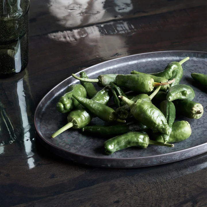 House Doctor - Pion serving bowl 30.9 x 1 9. 6 x 2 cm, black / brown