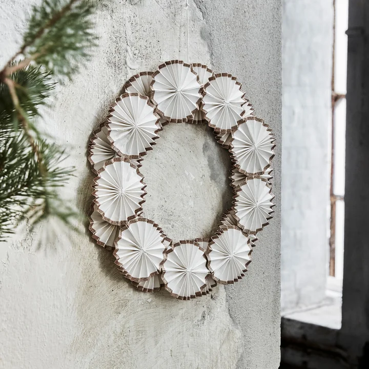 Rosette Wreath at House Doctor in off-white finish