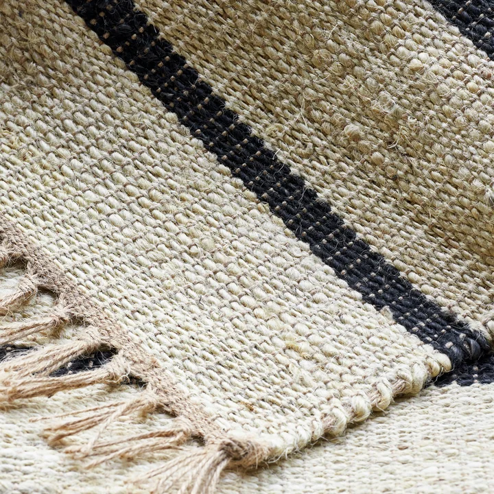 House Doctor - Sima Carpet, 90 x 200 cm, black / nature