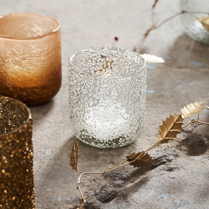 Snow Candlestick from House Doctor in clear finish