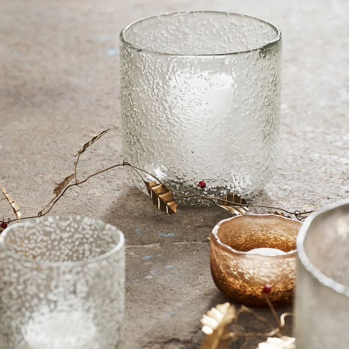 Snow Candlestick from House Doctor in clear finish