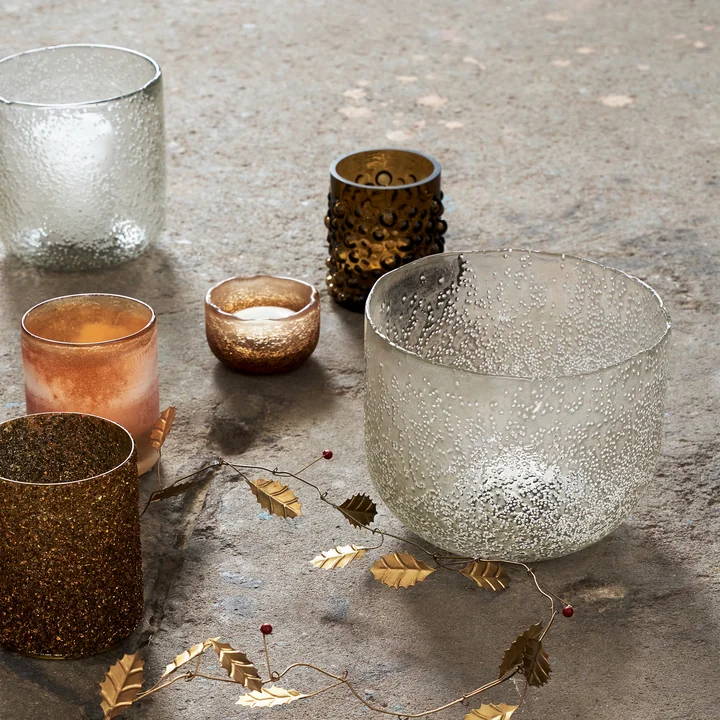 Snow Candlestick from House Doctor in clear finish