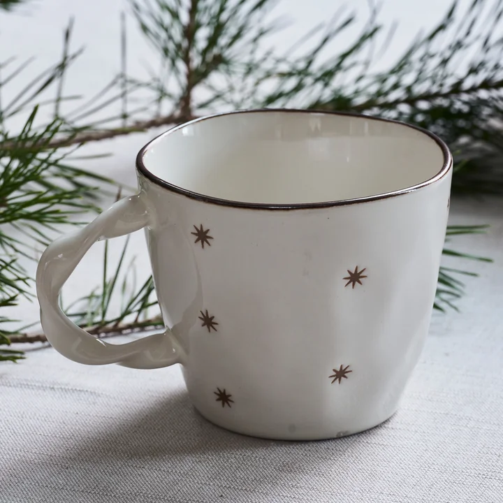 Starry Cup from House Doctor in color white (set of 2)