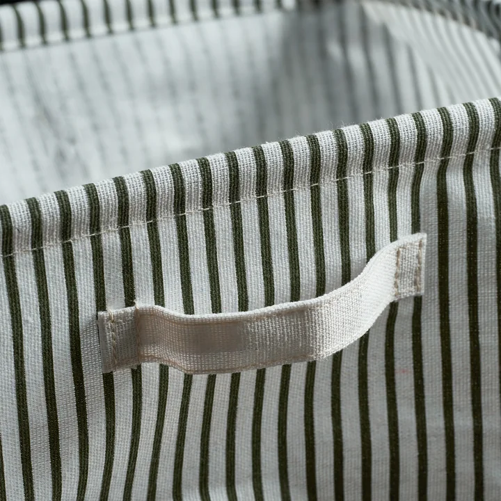 House Doctor - Store Storage basket, H 20 cm, green