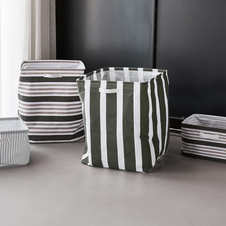 House Doctor - Store Storage basket, H 50 cm, green