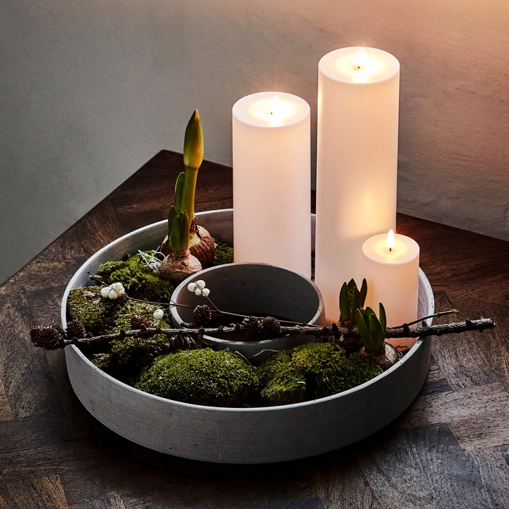 The Ring Candlestick from House Doctor in color gray