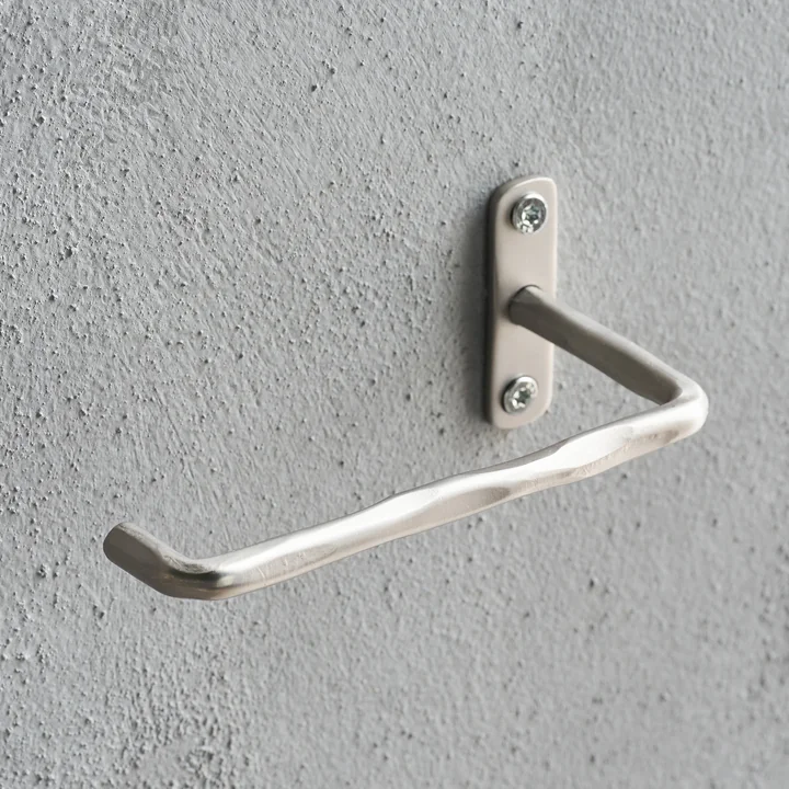 Welo Toilet paper holder from House Doctor in the finish brushed silver