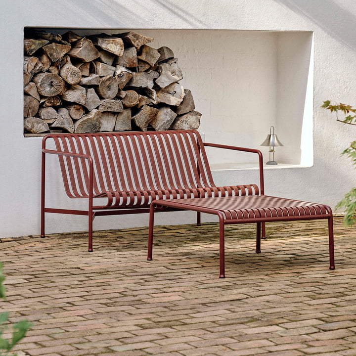 Hay - Palissade Lounge Sofa, iron red