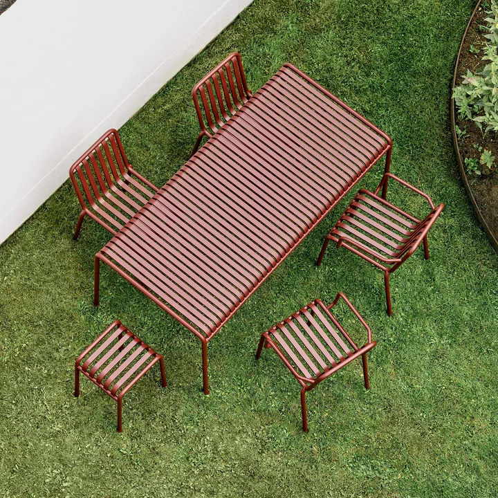 HAY - Palissade Table, rectangular, 170 x 90 cm, iron red