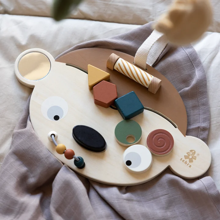 Sebra - Activity board Maci the monkey, multicolor