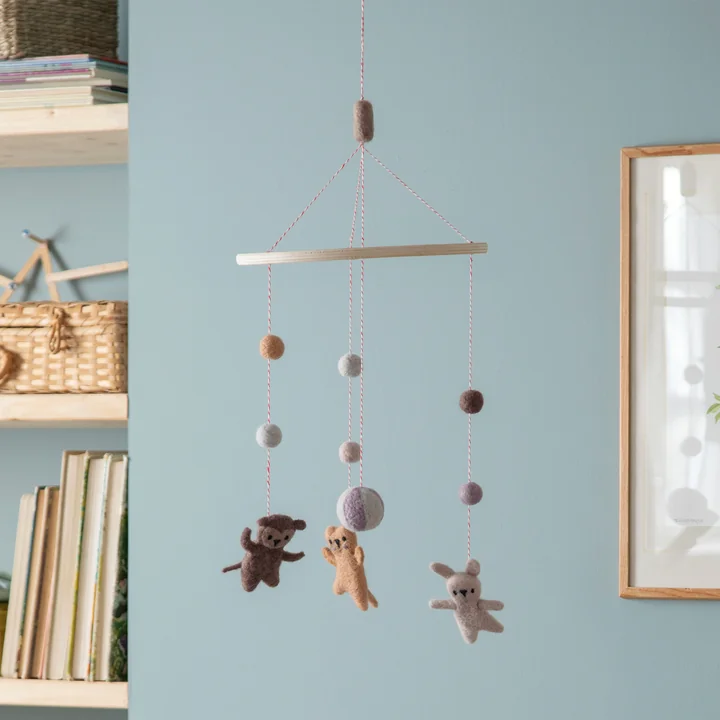 Felt mobile, teeny toes from Sebra