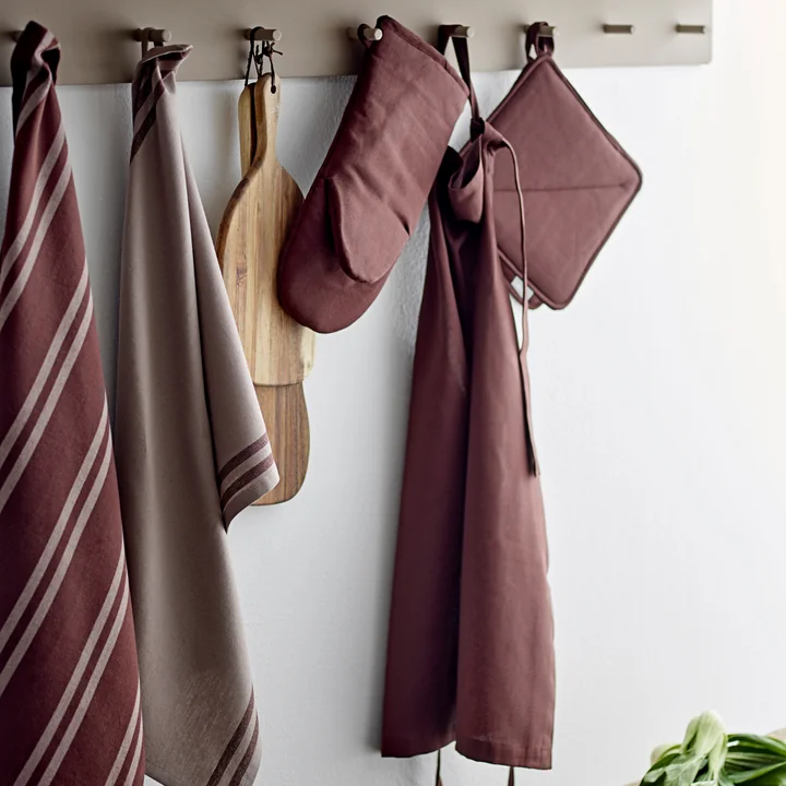 Södahl - Soft tea towel, 50 x 70 cm, coffee brown (set of 2)