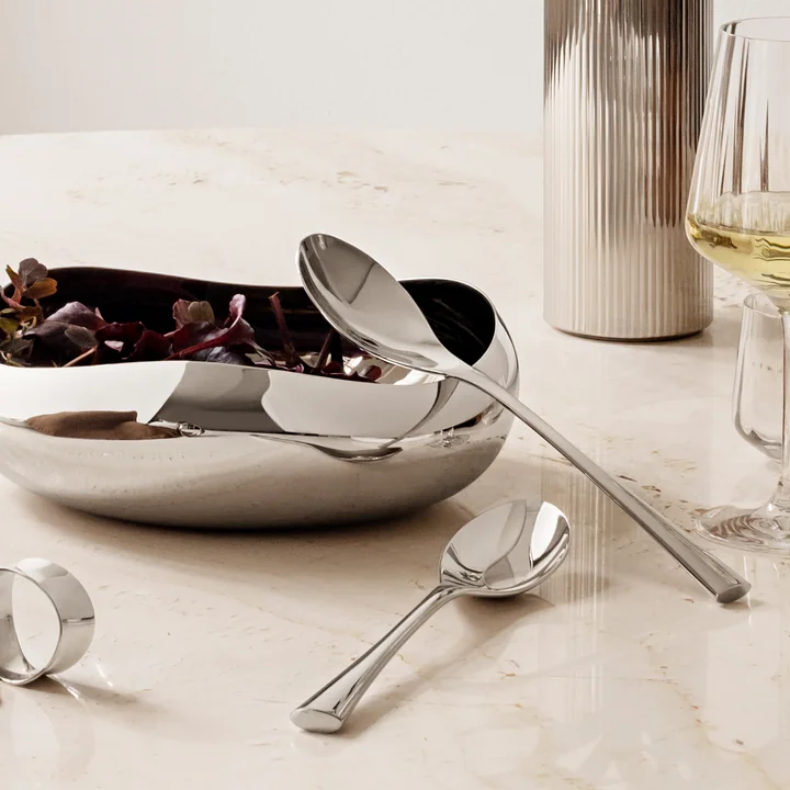 Cobra Salad servers, stainless steel from Georg Jensen