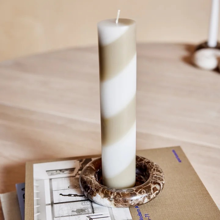 OYOY - Candy Candle H 26 cm, clay / white