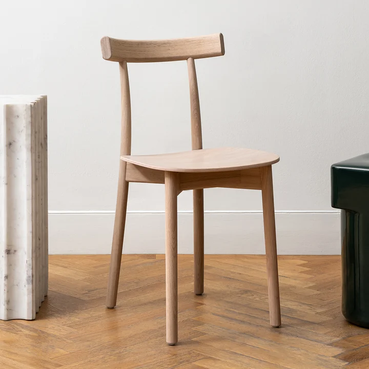 Skinny Wooden Chair in natural oak finish