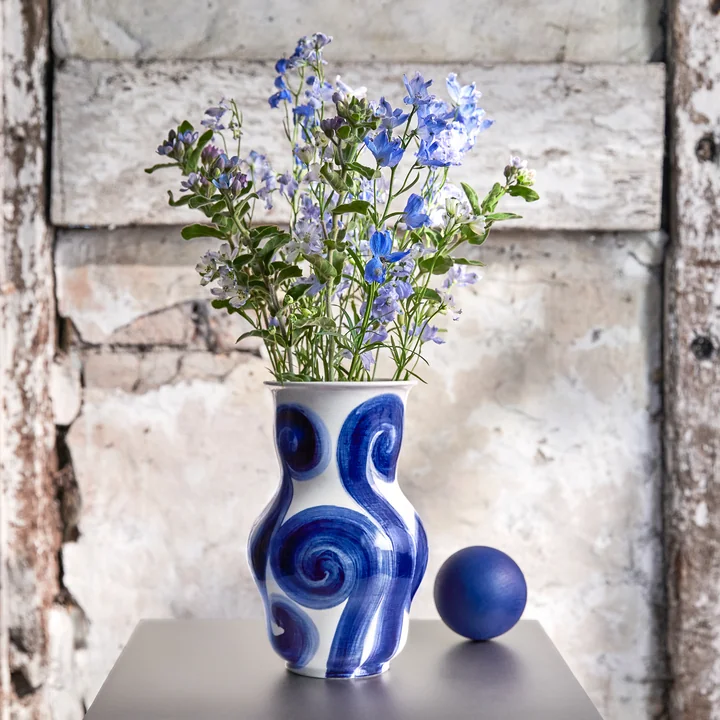 Tulle Vase from Kähler Design in color blue