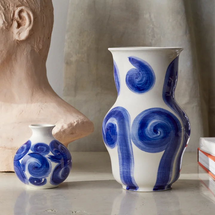 Tulle Vase from Kähler Design in color blue