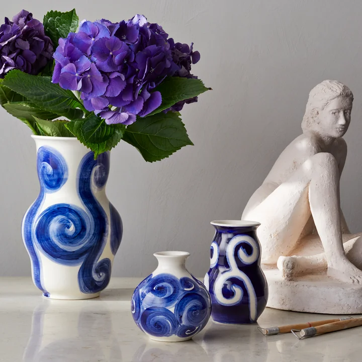 Tulle Vase from Kähler Design in color blue