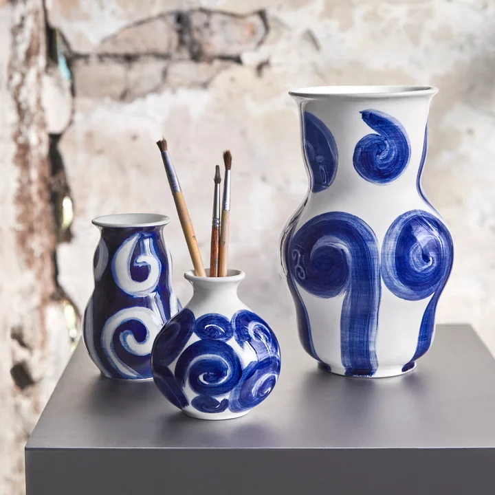 Tulle Vase from Kähler Design in color blue