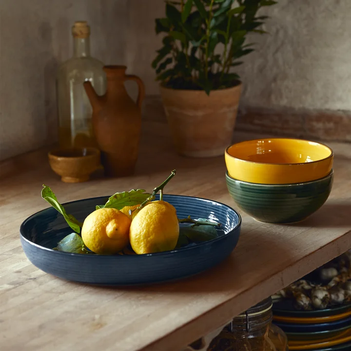 Colore Tart pan and bowls from Kähler Design