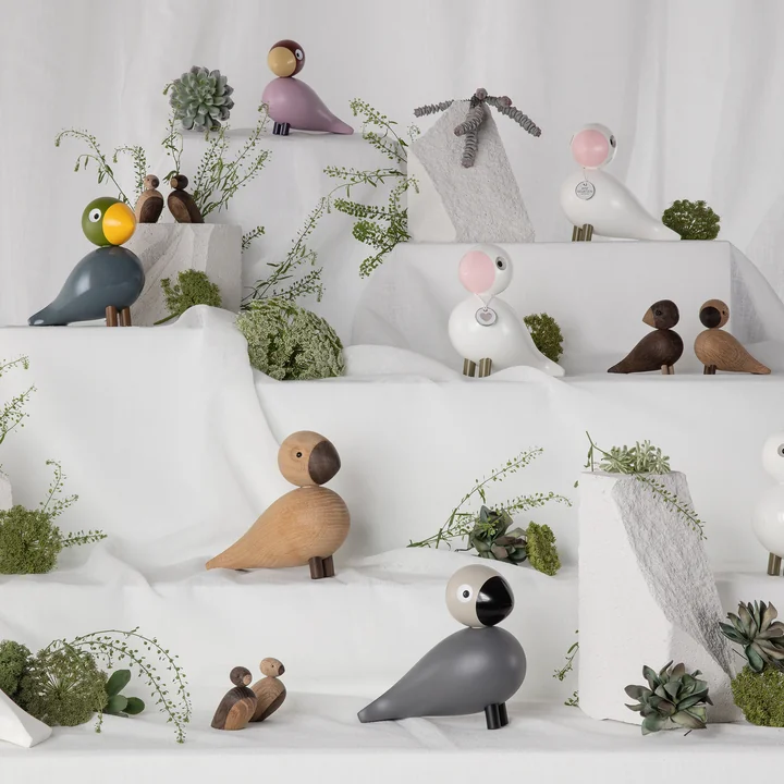 Songbird Love Charity from Kay Bojesen in the white / pink version