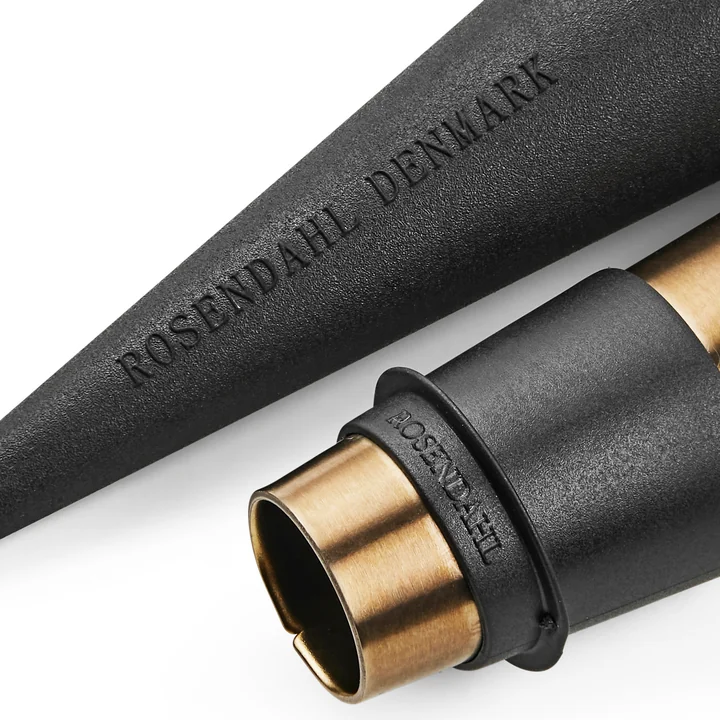 Rosendahl - Grand Cru Wine bottle stopper H 9 cm, stainless steel / black (set of 2)