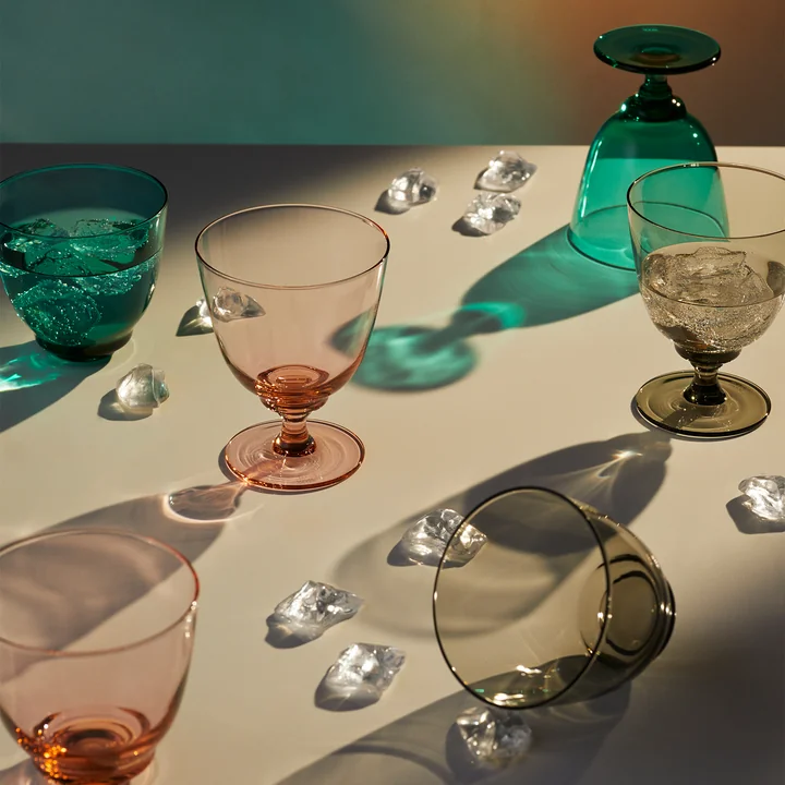 Flow Water glasses from Holmegaard