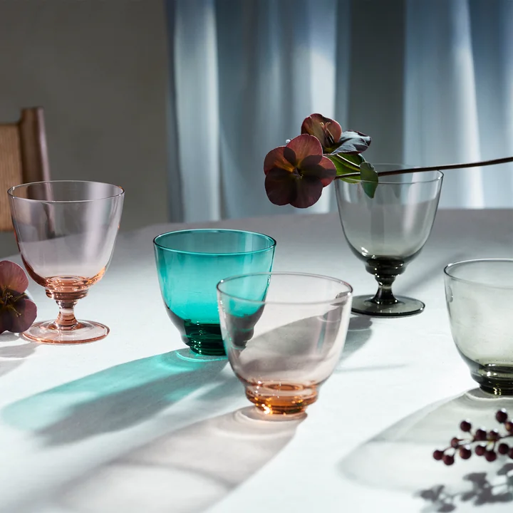 Flow Water glasses from Holmegaard