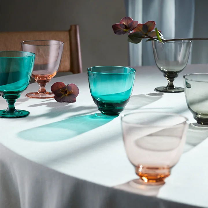 Flow Water glasses from Holmegaard