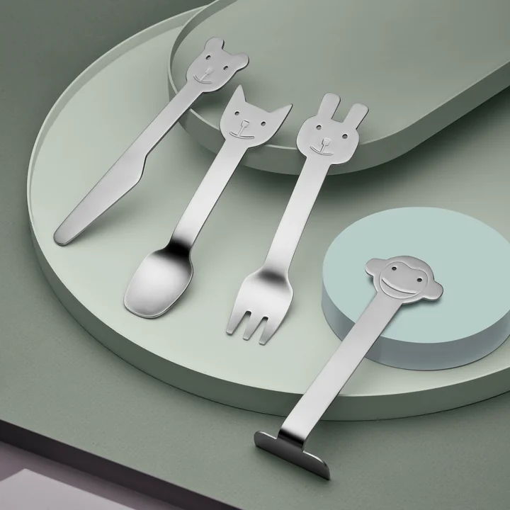 Animal Children's cutlery from Gense (4 pcs.)