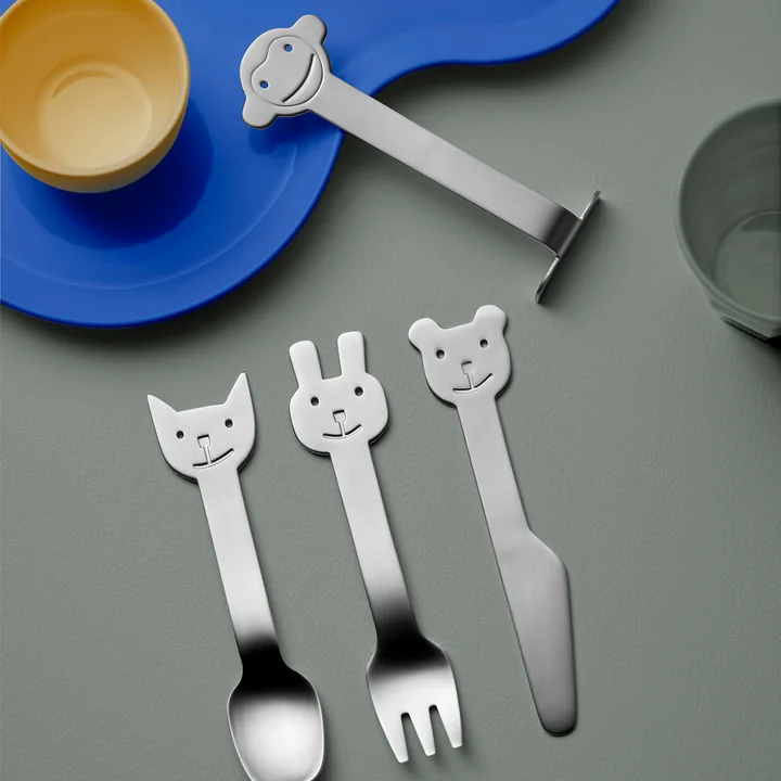 Animal Children's cutlery from Gense (4 pcs.)
