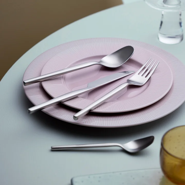 Dorotea Cutlery set from Gense in matte steel finish
