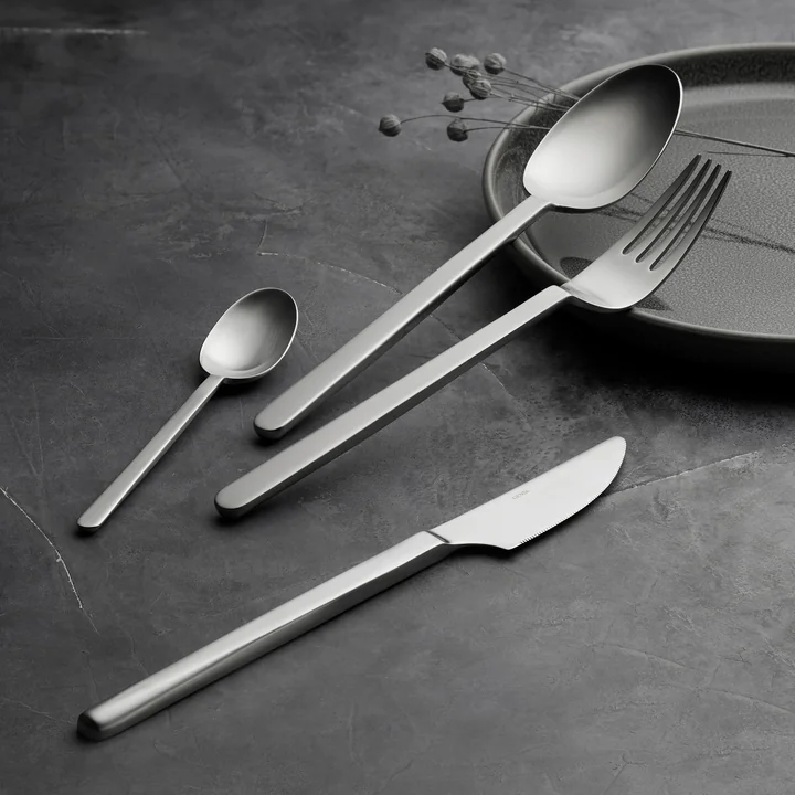 Gense - Norm Cutlery set, matte steel (16 pcs.)