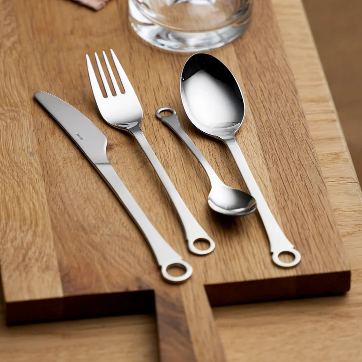 Pantry Cutlery set from Gense in the finish matte / shiny steel (16 pcs.)