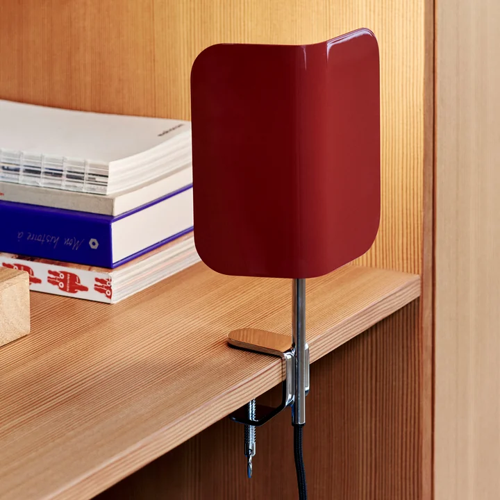 Apex Clamp lamp, maroon red from HAY
