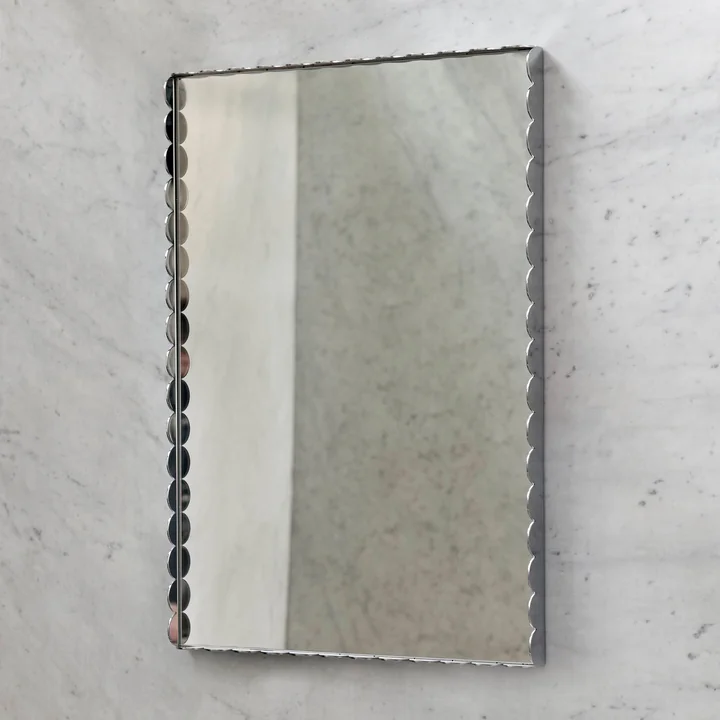 Arcs Mirror, S, rectangular, mirrored from HAY