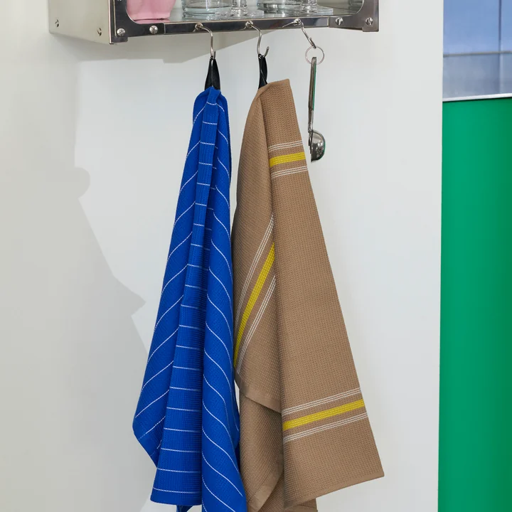 Canteen Tea towel, blue pinstripe from HAY