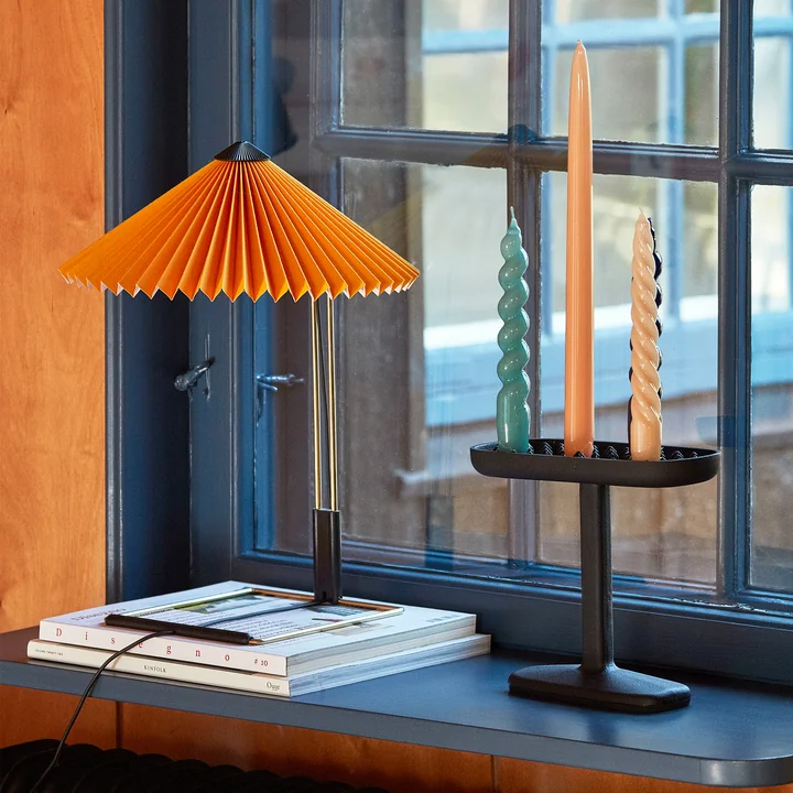 Matin LED table lamp, yellow from HAY