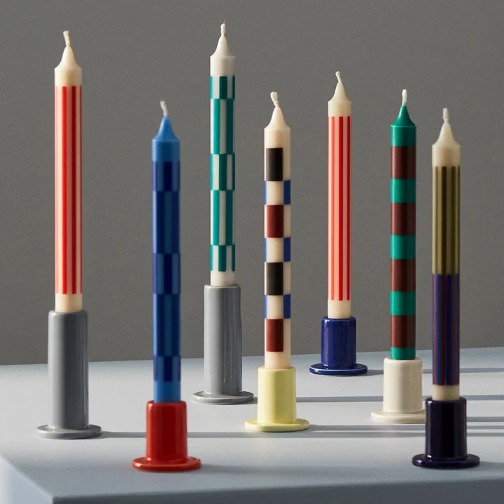 Pattern Stick candles from HAY